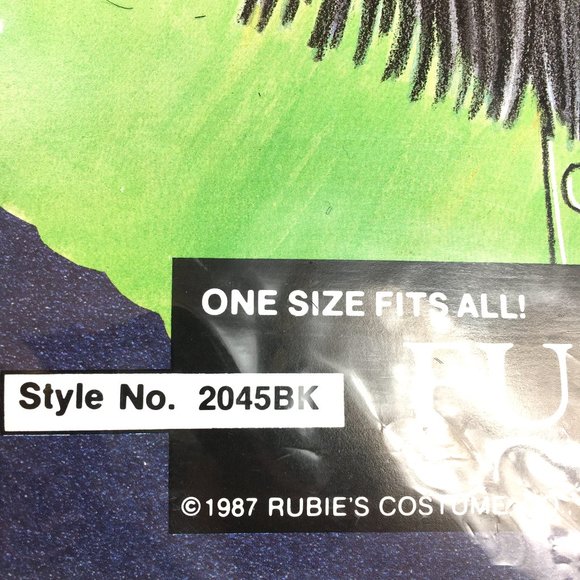 Full Straight Black Beard & Moustache Rubies 2045 NWT - Picture 5 of 9